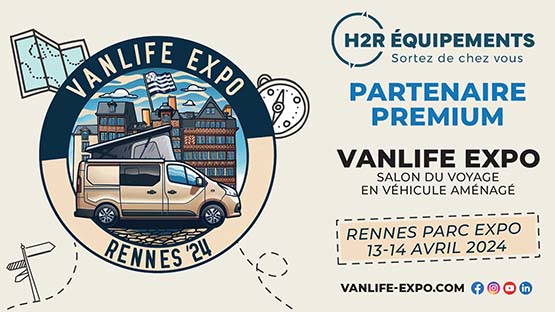 Vanlife expo Rennes 2024 Partenaire H2R Equipements